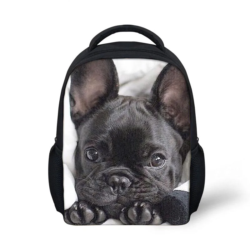 

School Bags for Kids Cute French Bulldog Printing Schoolbag Backpacks Girls Kindergarten Shoulder Bagpack Bolsa