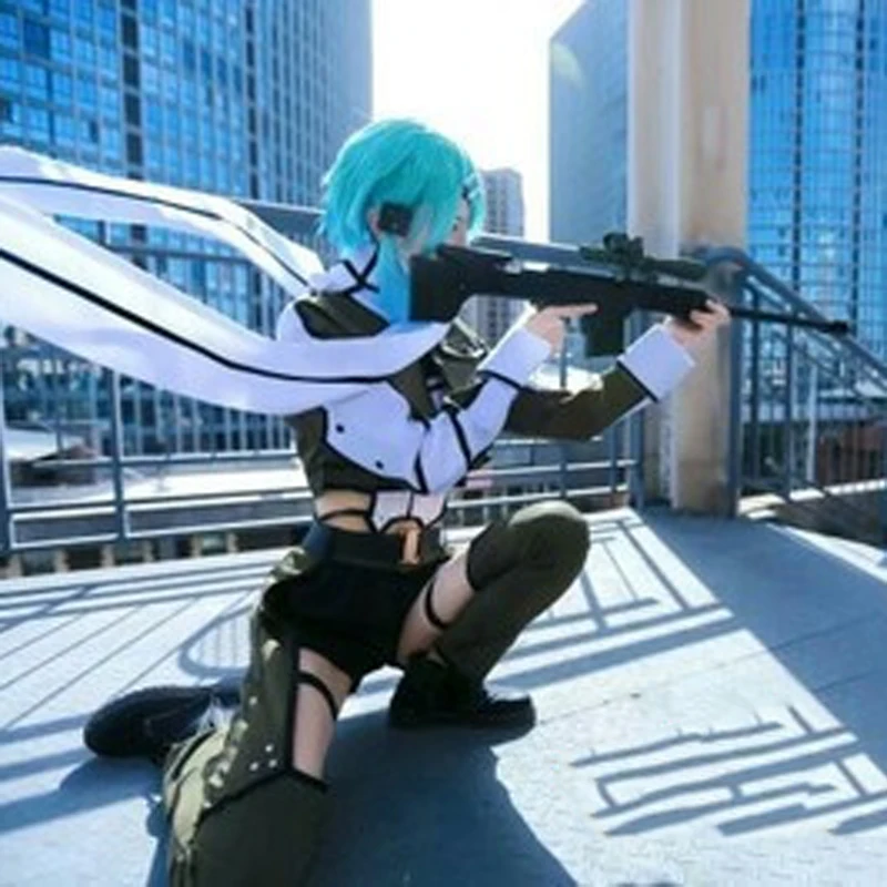 Save Art Online GGO Asada Shino Sinon фантомная пуля аниме карнавальный костюм |