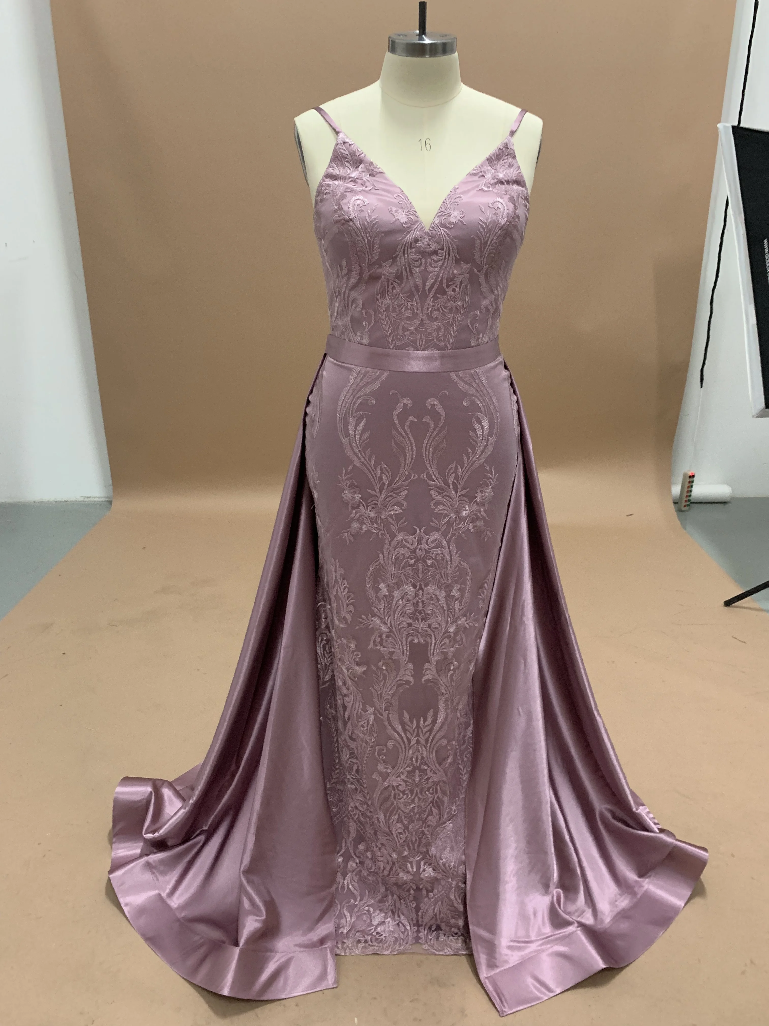 New Sirene Spaghetti Strap Detachable Tail Mermaid Long Evening Gowns Lace Robe Longue De Soiree | Свадьбы и торжества