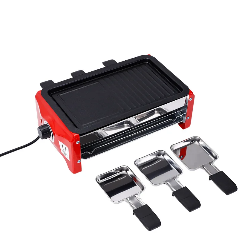 Цена Плита для барбекю домашняя Бездымная домашняя электрическая плита для барбекю антипригарная веревка для барбекю железная тарелка для барб...