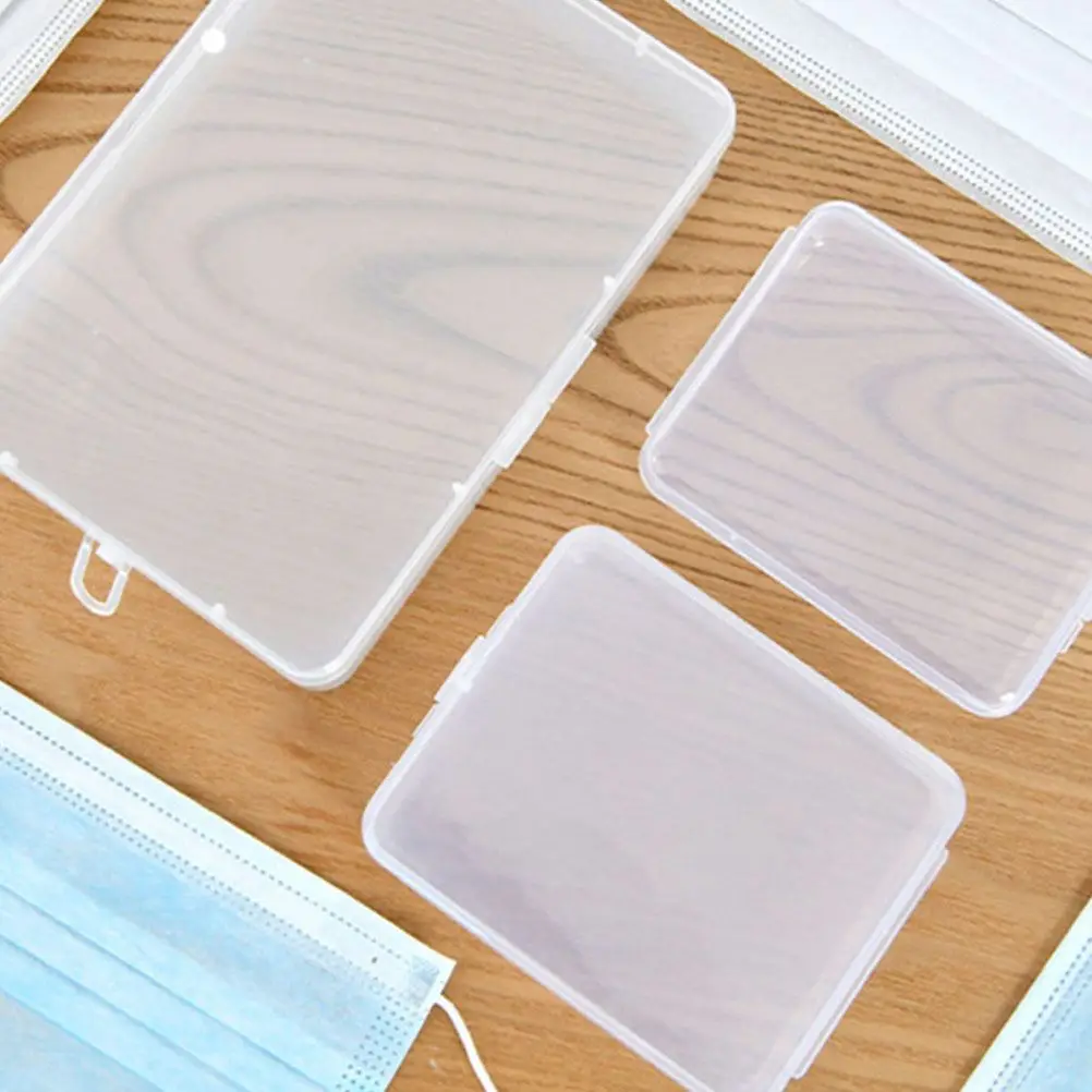 3 шт. коробка для масок мелкие предметы мелочей маски пластиковая хранения