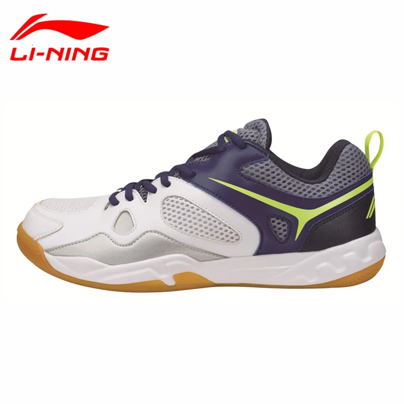 Li-Ning Новейшая Обувь для бадминтона для мужчин, тренировочная дышащая подкладка, спортивные кроссовки, противоскользящая спортивная обувь LN AYTM025 L702OLB