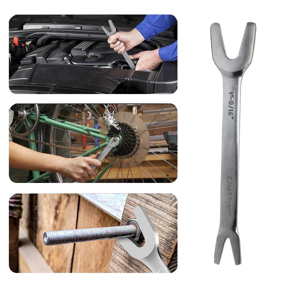 

Universal Spanner Metric Multifunctional Durable Double Headed Car Tubing Wrench 4 To 25mm Carbon Steel Repair Tool Bike Nut