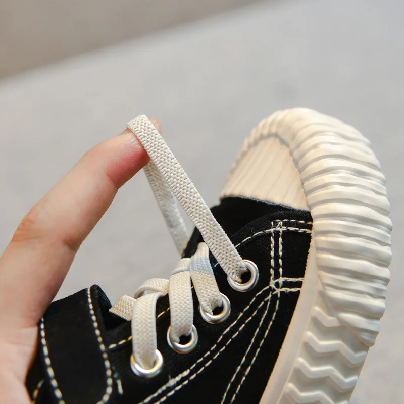 SKOEX Children Casual Shoes Unisex Classic High Top Girls Canvas Student Lace Up Sneakers For Boys New Toddler | Детская одежда и