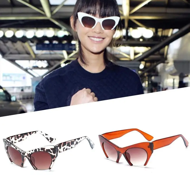 Леопардовые кошачьи глаза очки женские летние уличные персонализированные