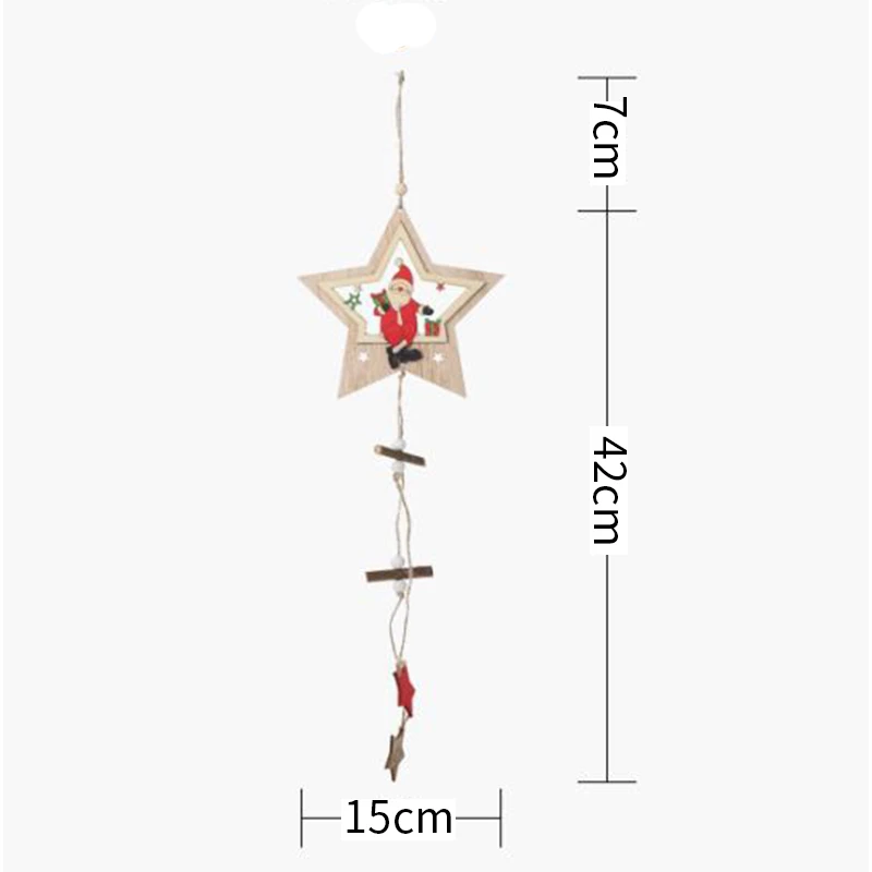 Рождественская елка пожилых лося деревянные украшения/деревянная пятиконечная