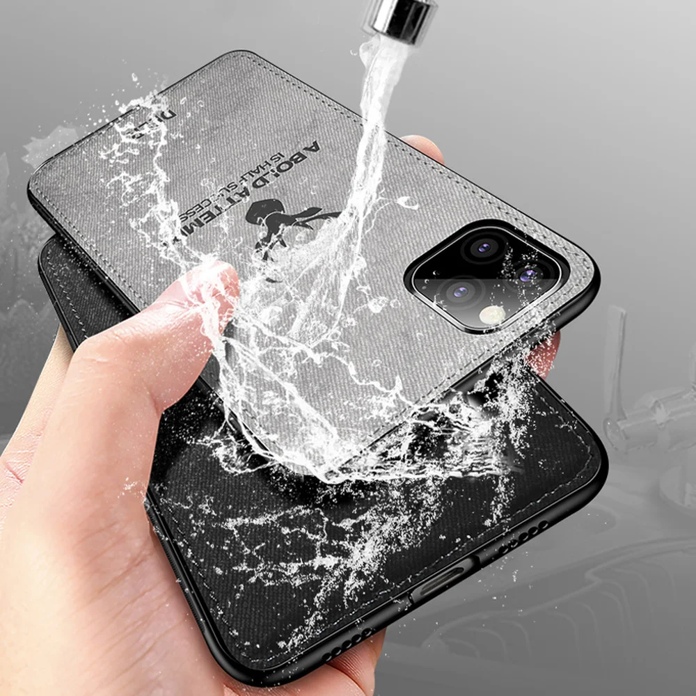 Шокопрочный чехол для iPhone 12 Pro Max Mini 13 11 PRO MAX MINI из силикона с тканью оленя для XS X XR.