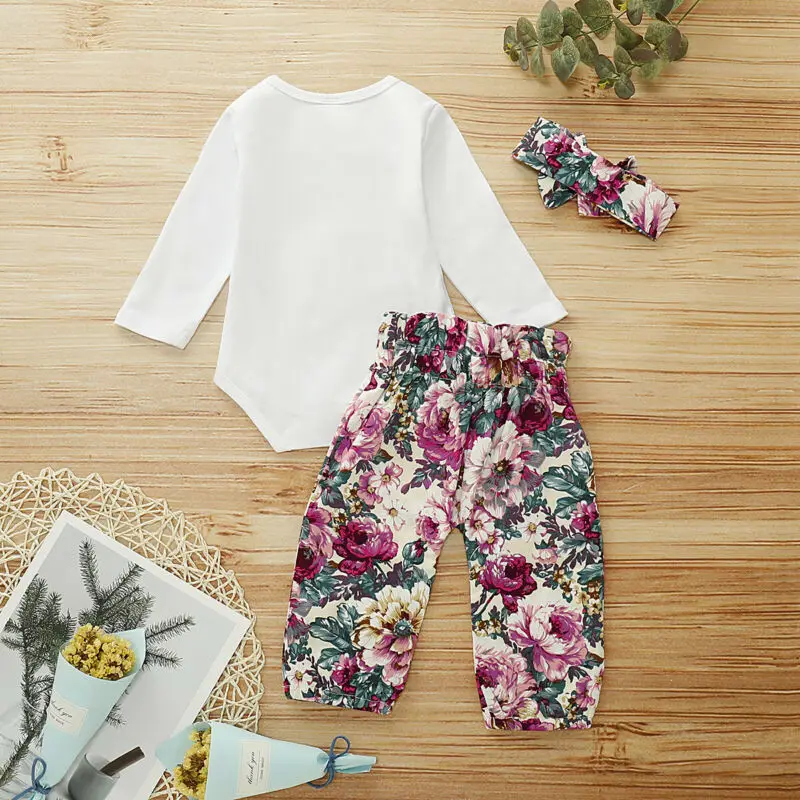 Комбинезон для новорожденных девочек комбинезон с цветочным принтом повязка на