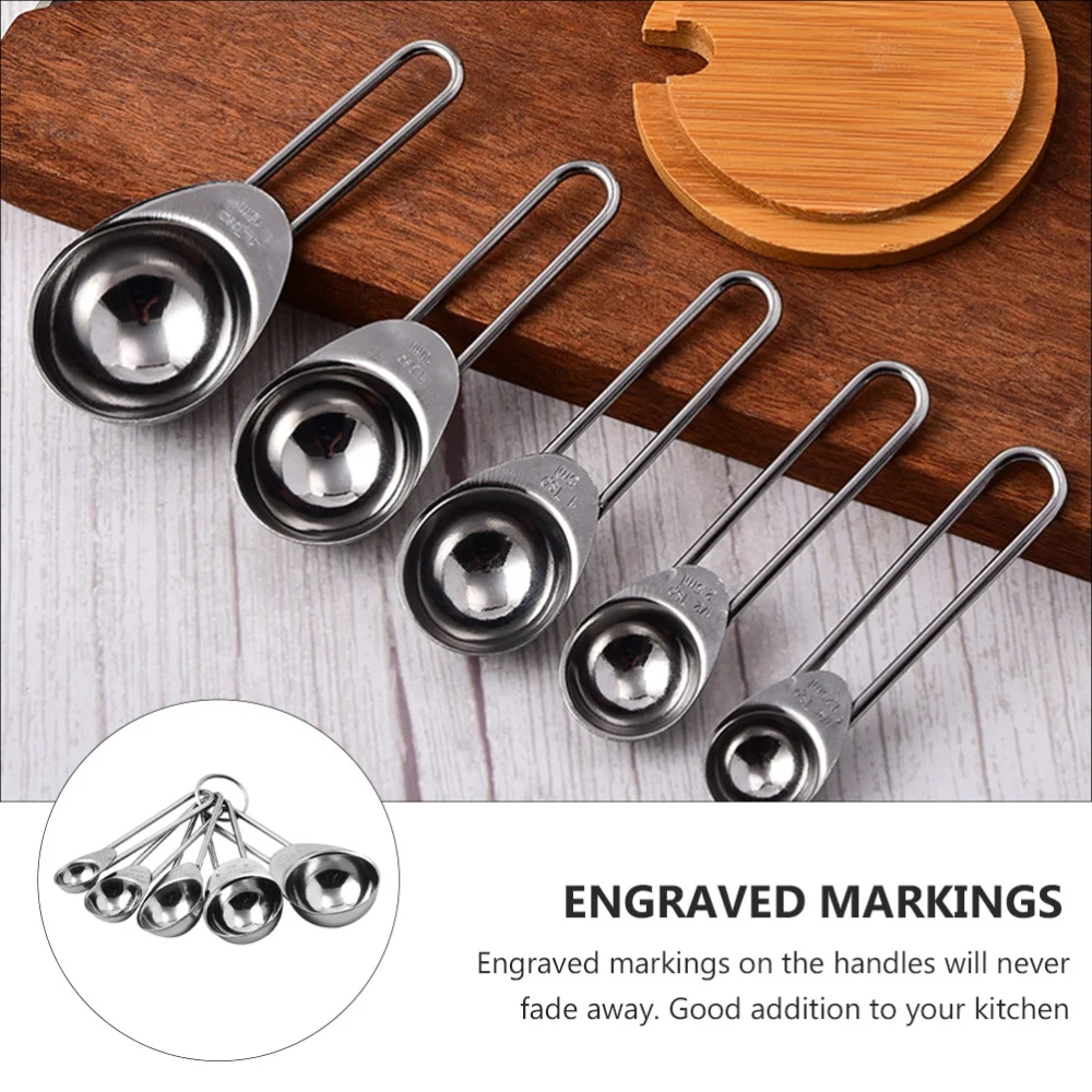 

10Pcs Home Kitchen Measuring Spoons with Scales for Dry or Liquid Ingredients