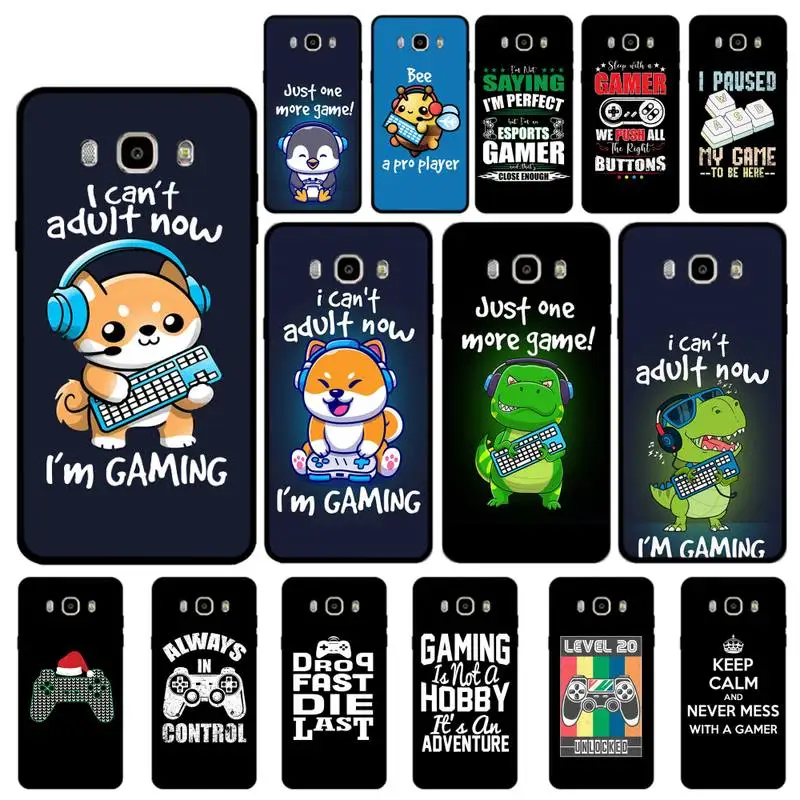 

MaiYaCa Funny Text Game Gamer Phone Case for Samsung J 4 5 6 7 8 prime plus 2018 2017 2016 J7 core