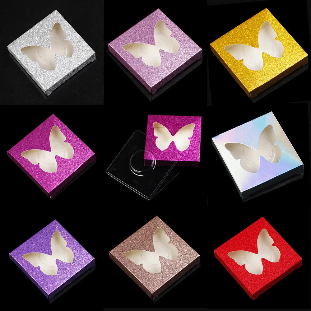 

Butterfly Hollow False Eyelashes Packaging Case With Tray Empty Eyelash Packaging Boxes For Women Girls Lashes Box Dropshipping