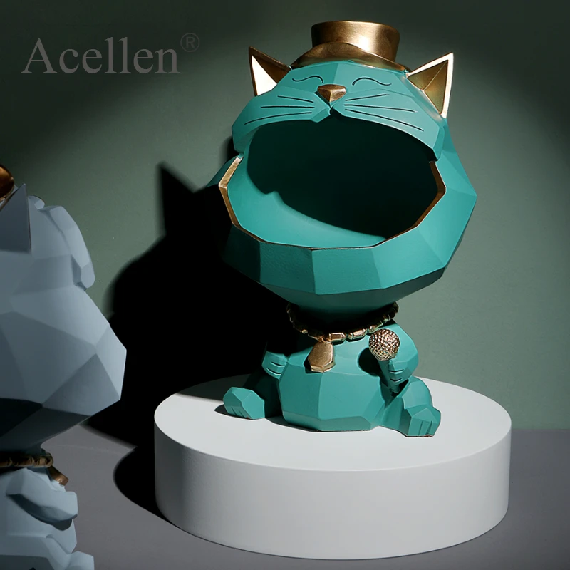 Статуэтка Lucky Cat домашний декор Современная Скандинавская коробка для хранения