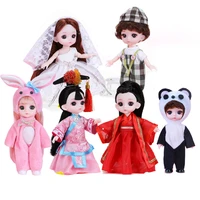 new doll clothes headwear fit for 16cm dolls bjd accessories fashion casual princess dress hanfu dress up girls boy diy toy gift