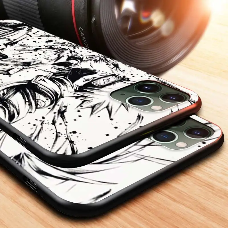 

Naruto Anime For Apple iPhone 12 Pro Max Mini 11 Pro XS Max X XR 6S 6 7 8 Plus 5S SE2020 Black Phone Case
