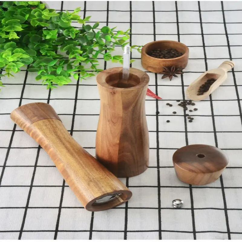 Мельница Из дубовой древесины для перца измельчитель шеф-повара натуральный