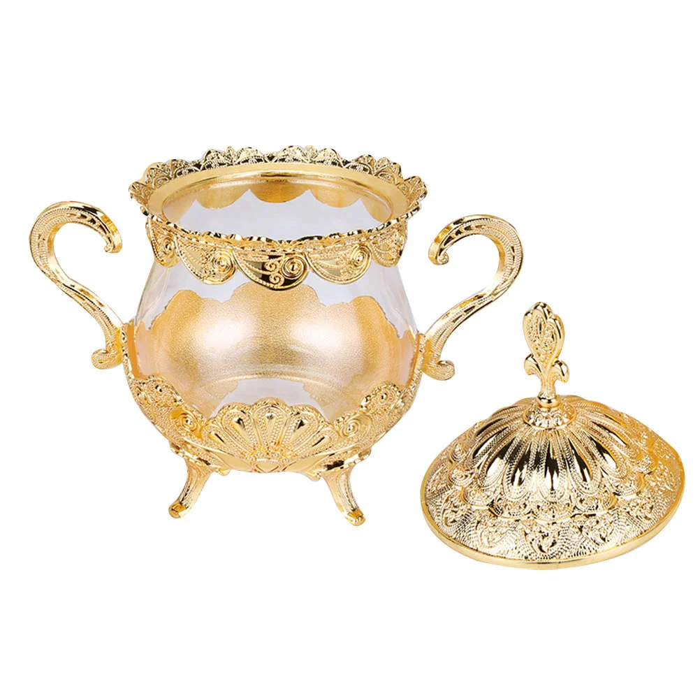 

1Pc European Style Seasoning Box Exquisite Condiment Jar Kitchen Salt Sugar Box