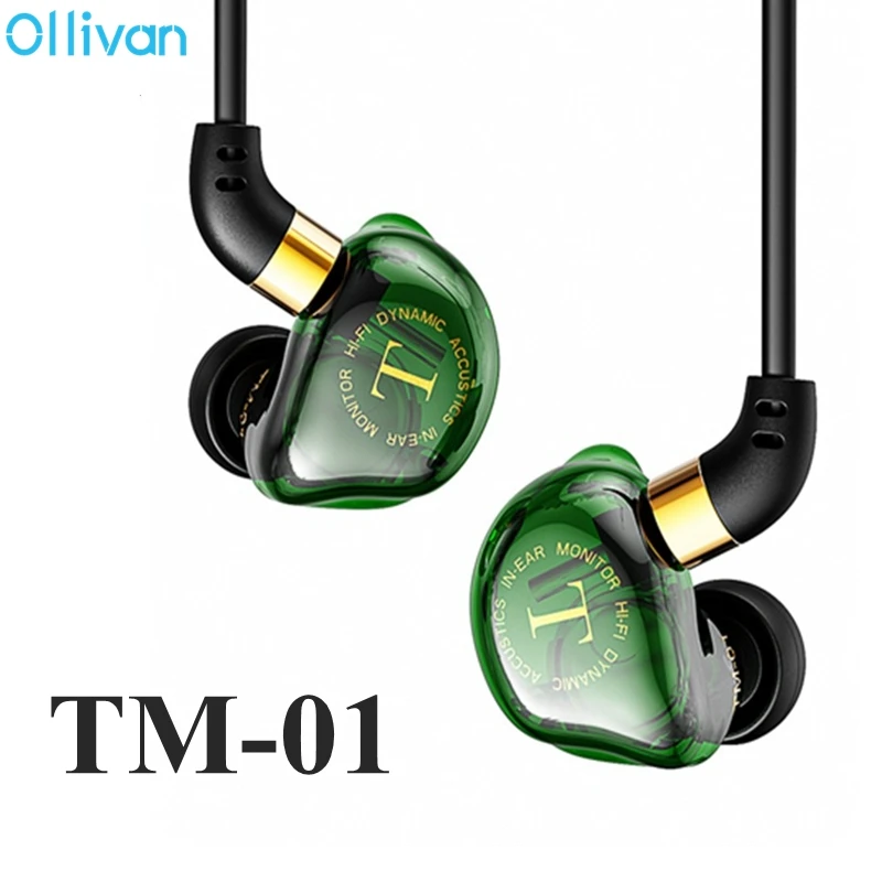 

OLLIVAN 3.5mm Wired Headphones Copper Driver Stereo HiFi Earphone Bass Earbuds Music Running Sport Headsets Games Earphones