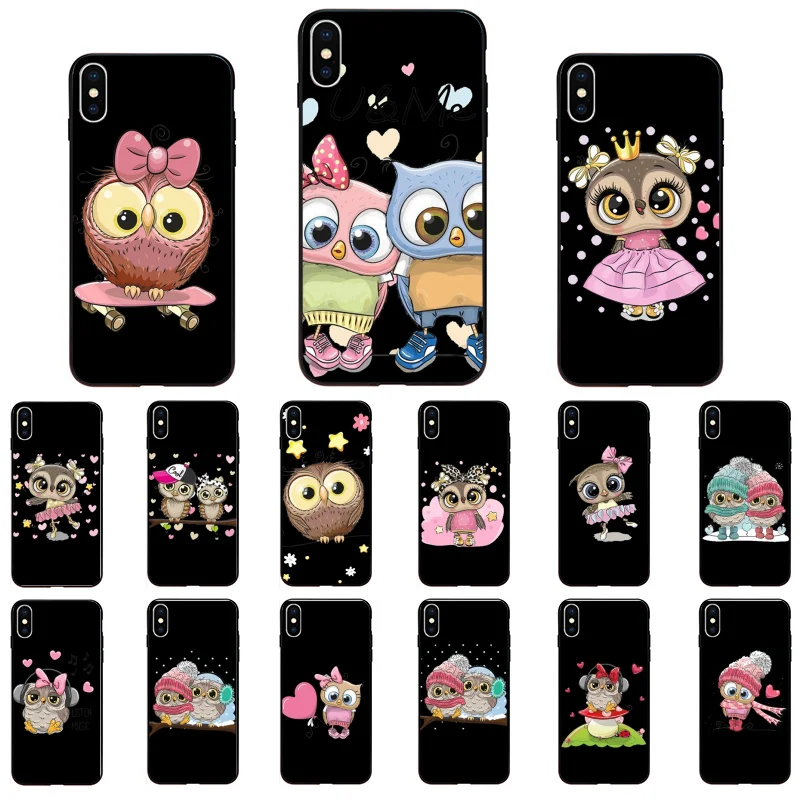 

Lovely Animal Owl Phone Case For iPhone 13 12 Pro Max Case For iPhone 12 mini 11 XS MAX X XR SE2 8 7 Plus Case
