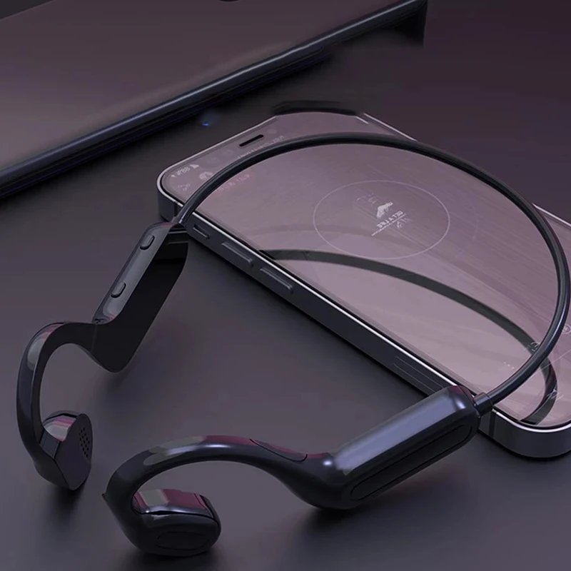 

Bone Conduction Headphones Bluetooth-Compatible Wireless Waterproof Comfortable Wear Open Ear Hook Light Weight Sports Earphones