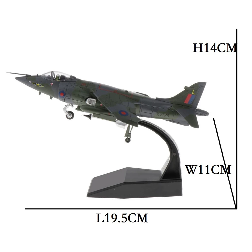 

1/72 British Aircraft Helicopter Diecast Model Plane Room Ornaments