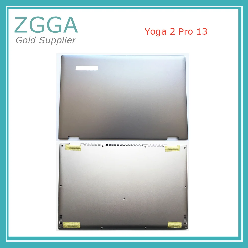 13," ЖК-задняя крышка для ноутбука lenovo Yoga 2 Pro 13 задняя крышка корпуса верхняя оболочка Нижняя основа нижний чехол серебристый оранжевый - Цвет: Silver Refurbished