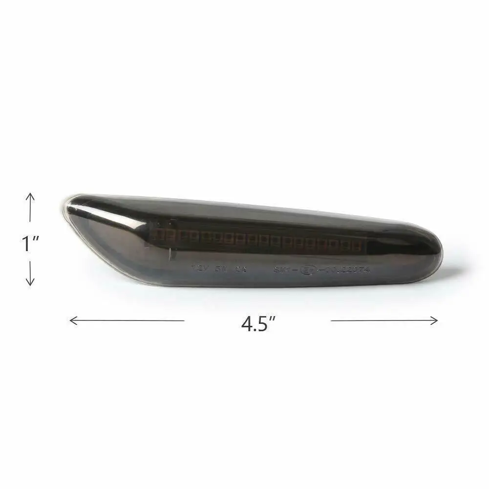 2Pcs Flashing Car Turn Signal Lights Lateral Side Marker Lamps LED Strobe Indicator Amber 12V For BMW E90 E91 E92 E60 E87 E46 | Автомобили