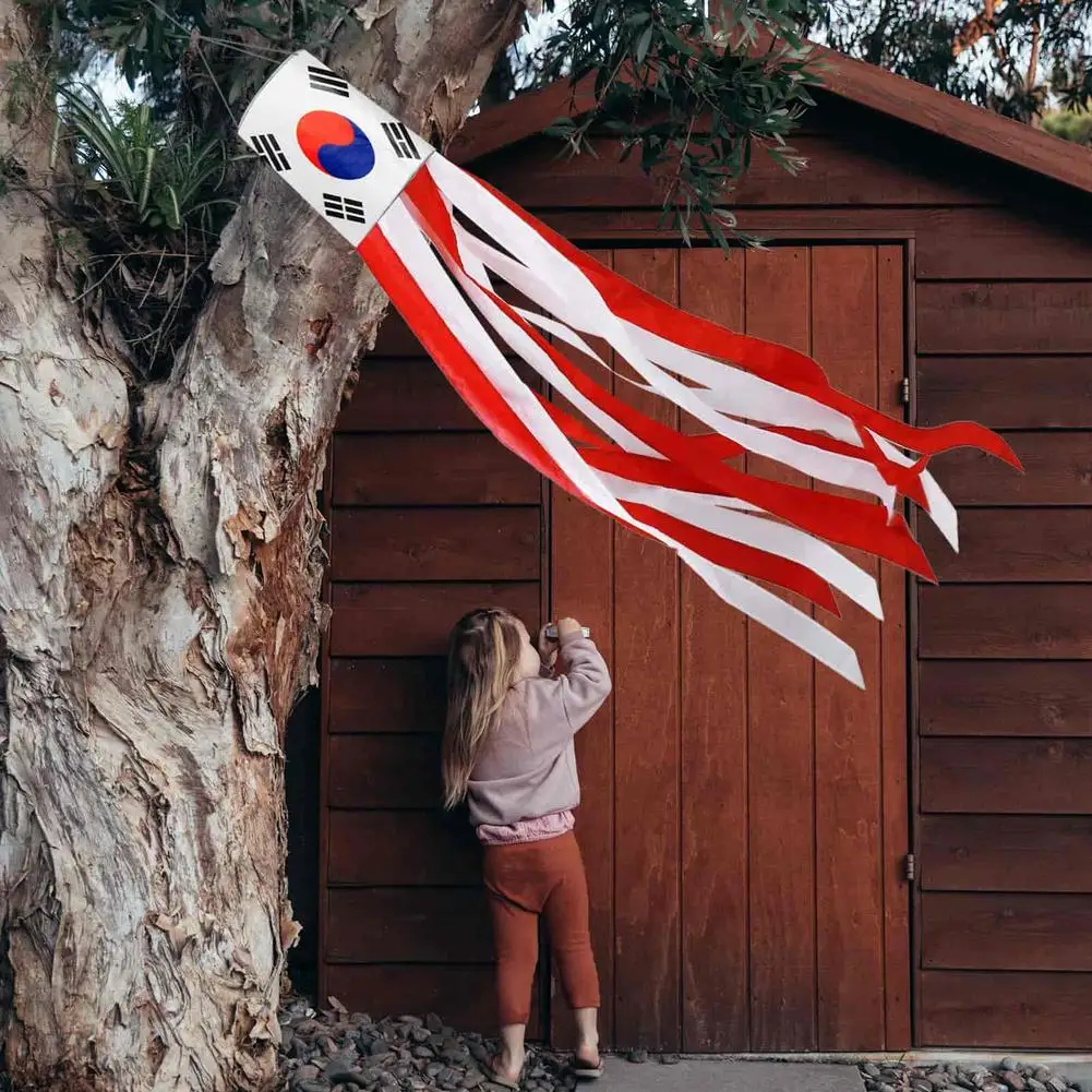Настраиваемый флаг в полоску ветрозащитный Южная Корея полиэфирная ткань