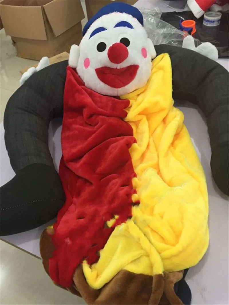 

New Halloween Clown Carry Mascot Costume Suits Cosplay Party Game Dress Outfits Clothing Advertising Carnival Christmas Adults