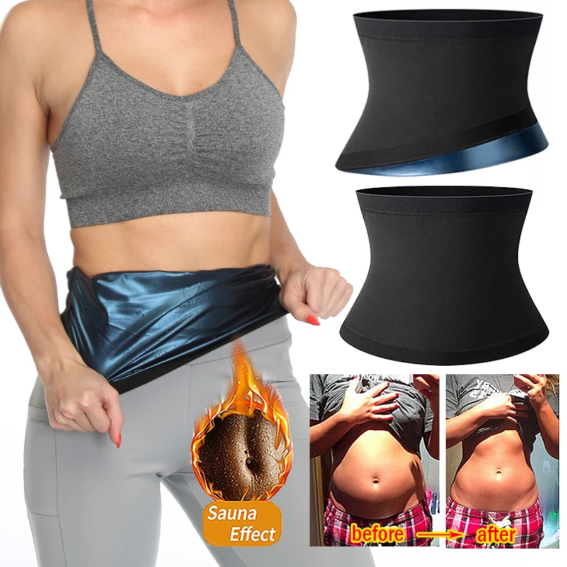

Polymer Sweat Waist Trimmer Shaper Belt Belly Tightening Weight Loss Slimming Belt Sheath Corset Waist Trainer Tummy Shapewear