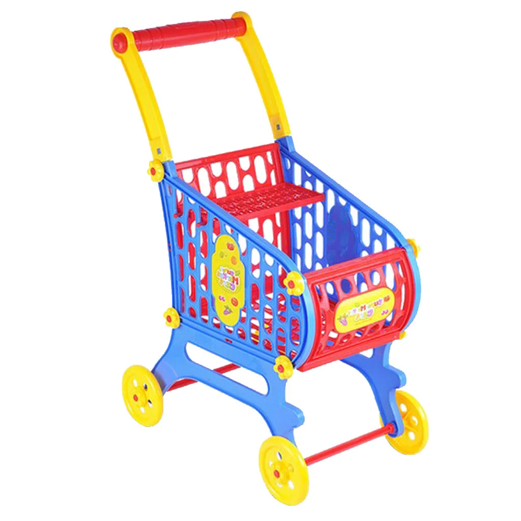 Plastic Supermarket Cart Basket Baby Supplies for Kids & Toddler Doll House Furniture Decor | Игрушки и хобби