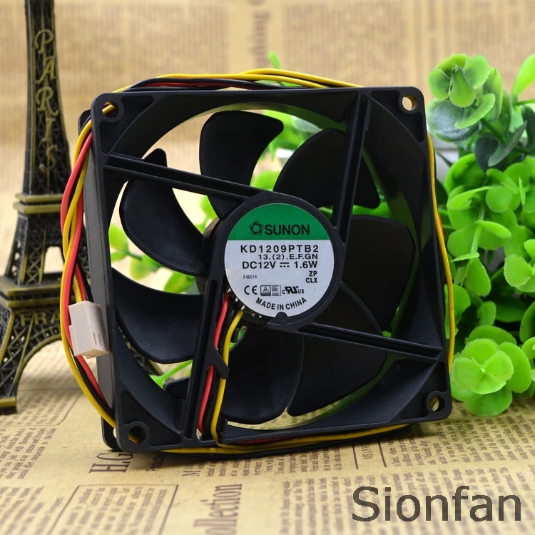 Для SUNON Jianzhan KD1209PTB2 9 см/см 9025 12 в 1 6 Вт вентилятор с двойным шариковым шасси|Пульты