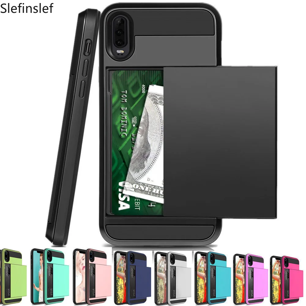 Чехол для Huawei P30 Pro Lite P20 P Smart 2019 слот карты карман раздвижной двери чехол LITE smart