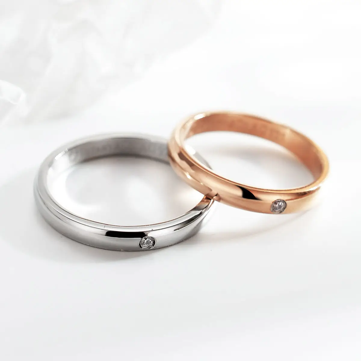 

925 Original Sterling Silver Ring Woman's Classic Luxury Brand Elsa Peretti Series Ring Simple Zircon Decoration Jewelry Gift