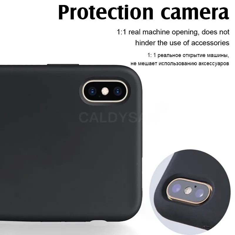 Original Liquid Silicone Cover Candy Color Case for iPhone XS MAX XR X 7 6 6S 8 Plus TPU |