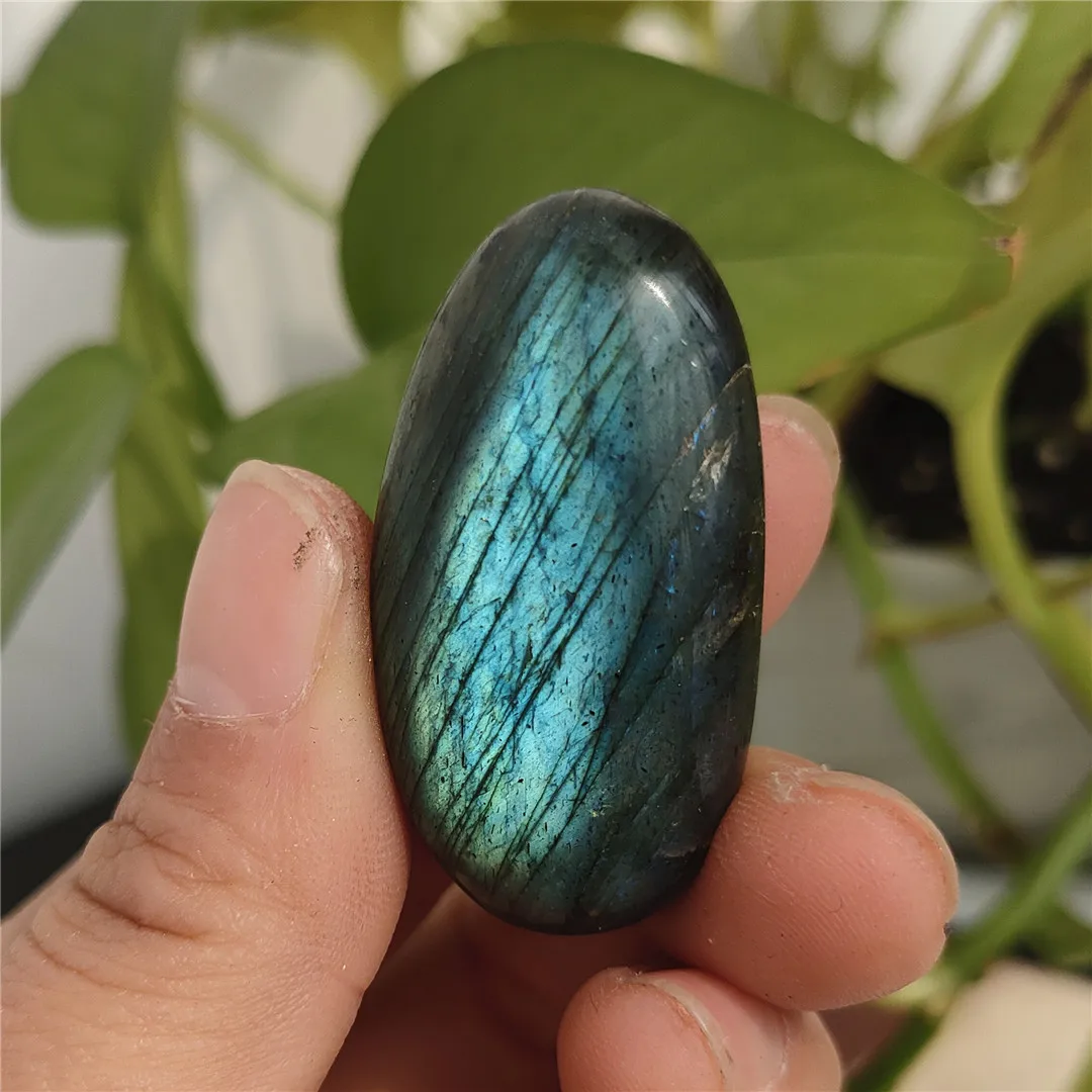 

1pc 35-40mm Natural Colorful Genuine Labradorite Original Labradorite Moonstone Natural Stones Ornament Moonstone Send Random