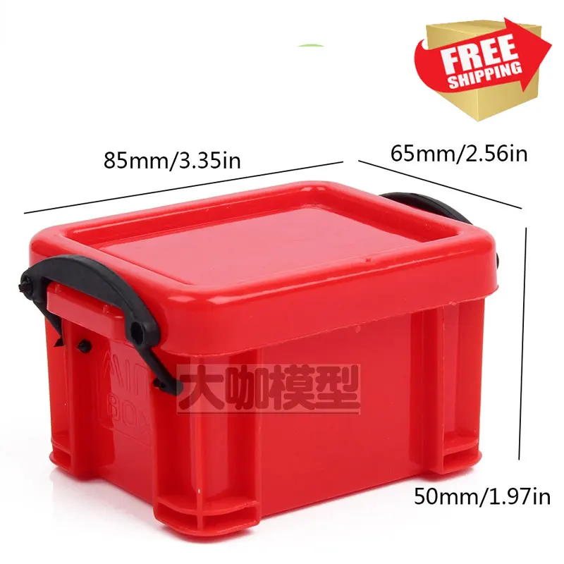 Детали RC 1/10 гусеничная декоративная пластиковая мини-коробка для хранения SCX10 90046