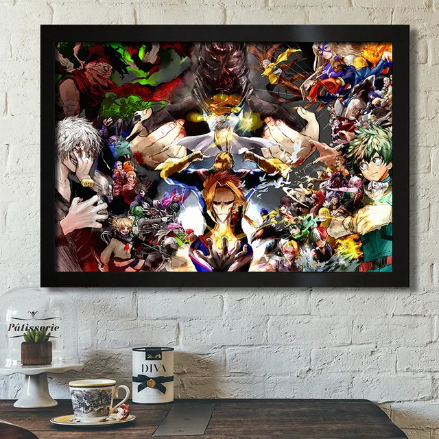 

Japanese Cartoon Anime My Hero Academia Kids Room Art Home Decorate Quality Canvas Painting Posters Living Wall Decor Picture
