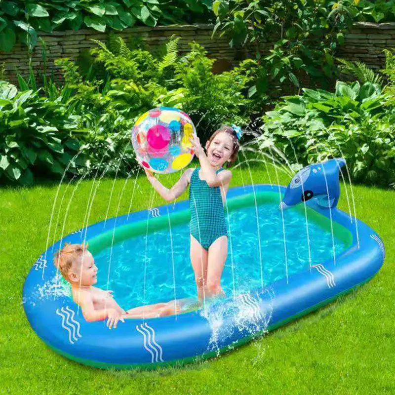 

1pc Outdoor Inflatable Swimming Pool Toy Summer Kids Water Spraying Pool Toy