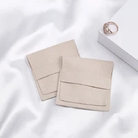 10pcs microfiber envelope pouches custom logo jewelry organizer small bag ring earrings necklace christmas presents pouches