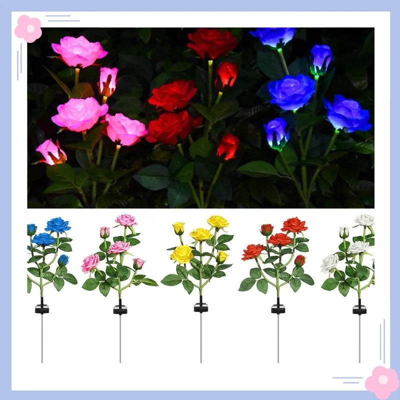 

Светодиодный светильник на солнечной батарее, домашний декоративный цветочный светильник, садовый декоративный светильник для газона, вод...