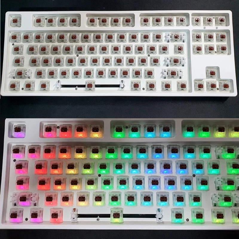 10 шт./упак. Gateron переключатели 5Pin молочно желтый переключатель механическая