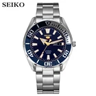 Часы seiko мужские с 5 автоматическими часами, брендовые водонепроницаемые спортивные наручные, с датой, для дайвинга