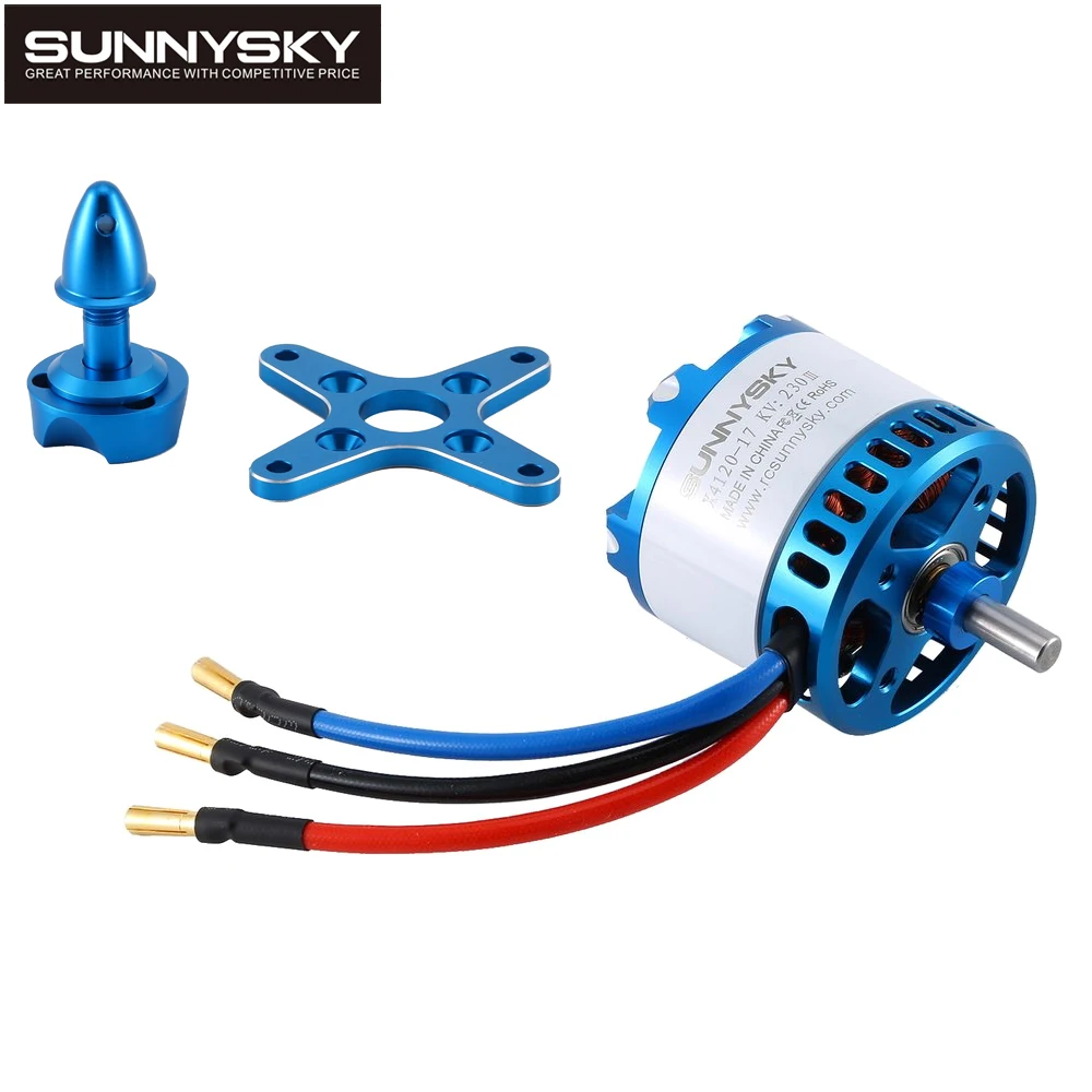 Высокоэффективный бесщеточный двигатель SunnySky X4120III 485кв/550кв для РУ дрона с