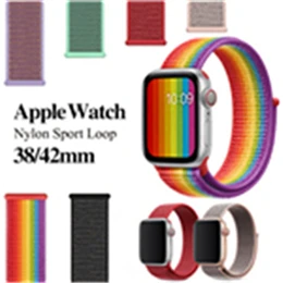 Кожаный ремешок-петля для apple watch 5, apple watch 4, 40 мм, 44 мм, correa iWatch, ремешок 42 мм, 38 мм, браслет, Аксессуары для наручных часов
