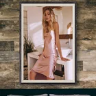 E392 Ksenia Islamova сексуальная модель фильма звезда настенный Шелковый Искусство домашний Декор подарок