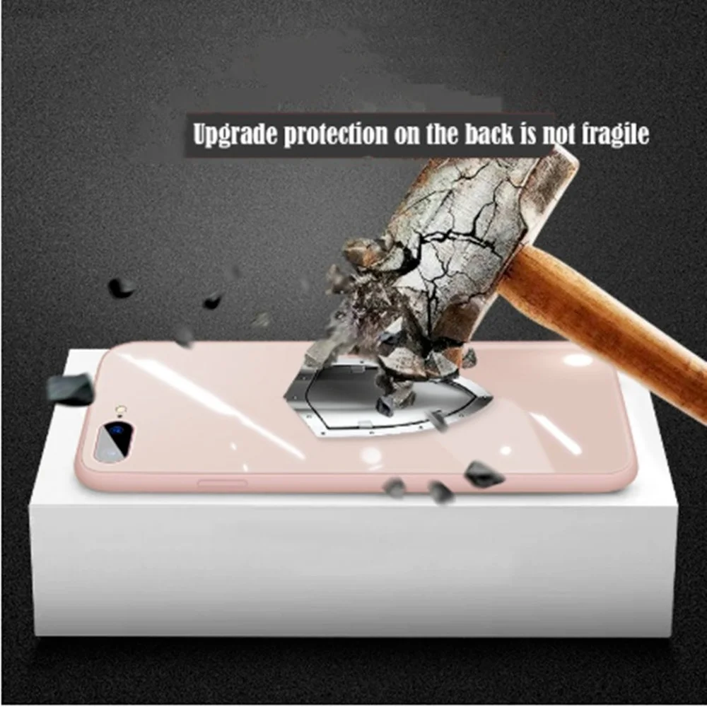 

Liquid Glass Case For iPhone 12 11 Pro XS Max X XR 7 8 Plus SE2 2020 Scratch-Resistant Colorful Back Cover Protective Case