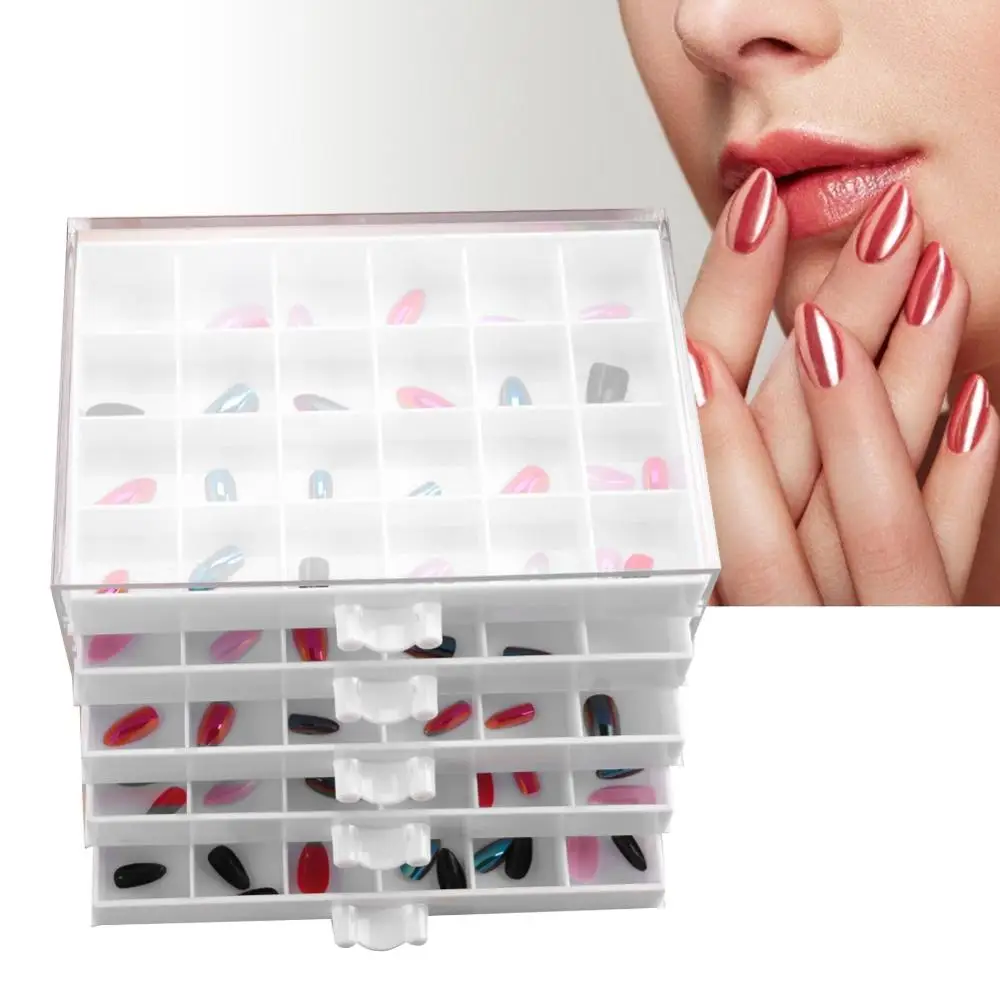 120 сетки хранение для принадлежностей дизайна ногтей чехол стразы камни