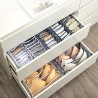 dormitory closet organizer for socks home separated underwear storage box 7 grids bra organizer foldable drawer organizer hot