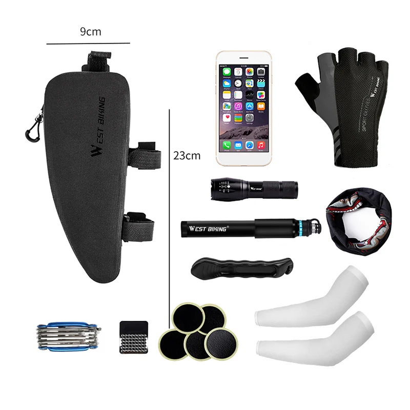 High Quality West Biking Roswheel Bicycle Bag Frame Front Handlebar Cycle Bike Waterproof Cycling for Equipment | Спорт и