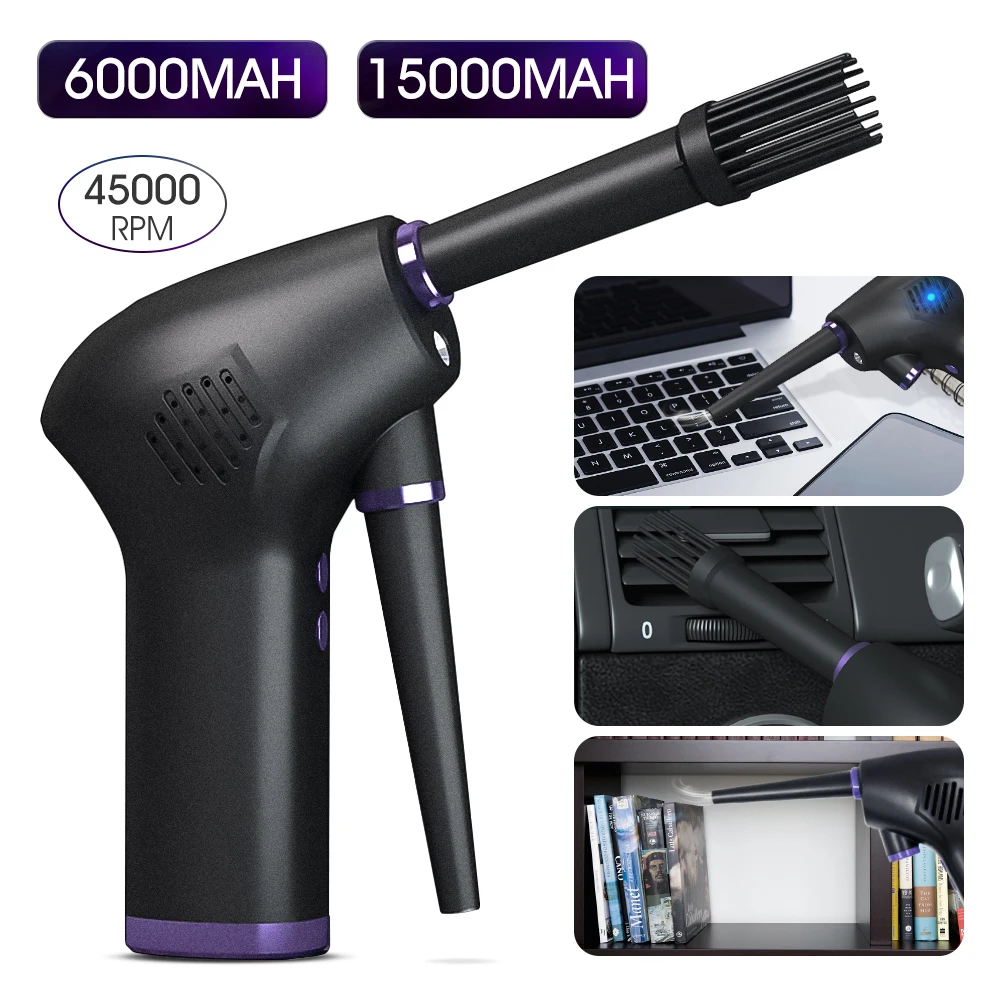 

Cordless Air Duster Compressed Air Blower Electric Air Duster for Computer Keyboard Camera Cleaning Small Appliances